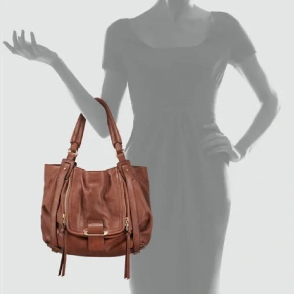 Kooba Brown Leather Jonnie Hobo Shoulder Bag - Picture 11 of 11